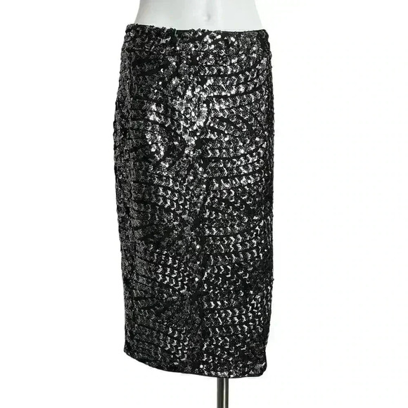 Walter Baker Josette Embellished Mesh Skirt Knee Length Size 6 - Picture 6 of 15